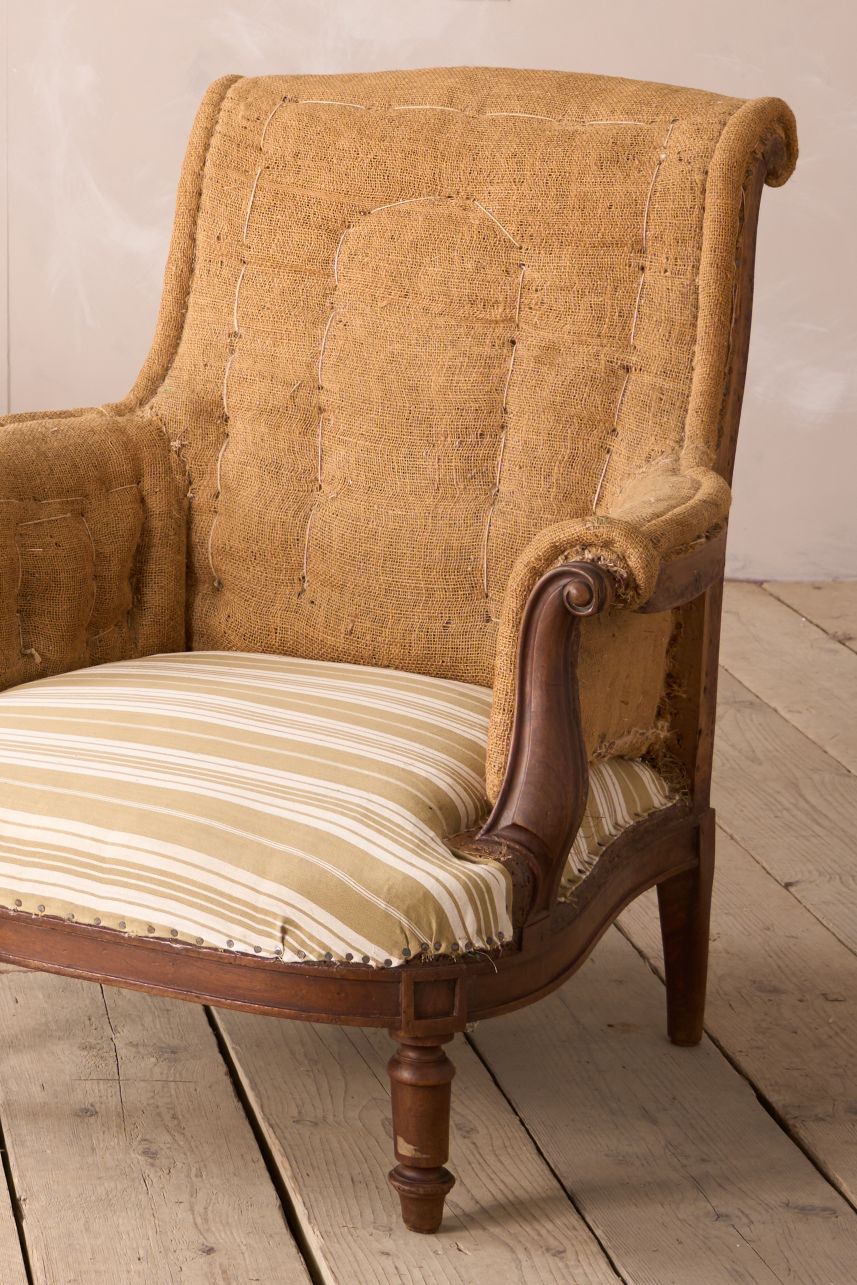 Pair of 19th century French armchairs with carved frame