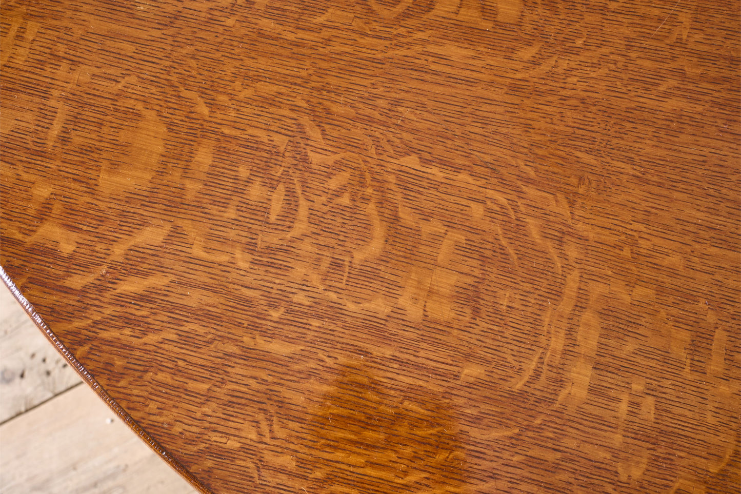 19th century Oak centre table with fretwork column