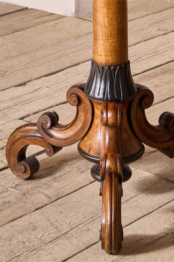 19th century Aesthetic movement rosewood and ebony lamp table