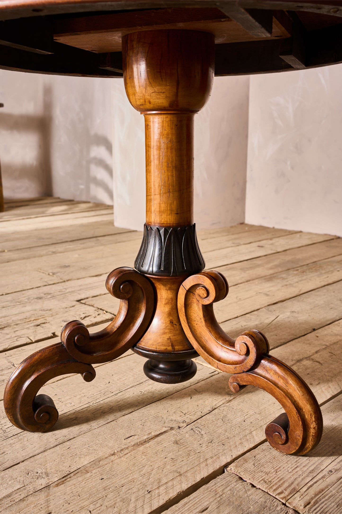 19th century Aesthetic movement rosewood and ebony lamp table