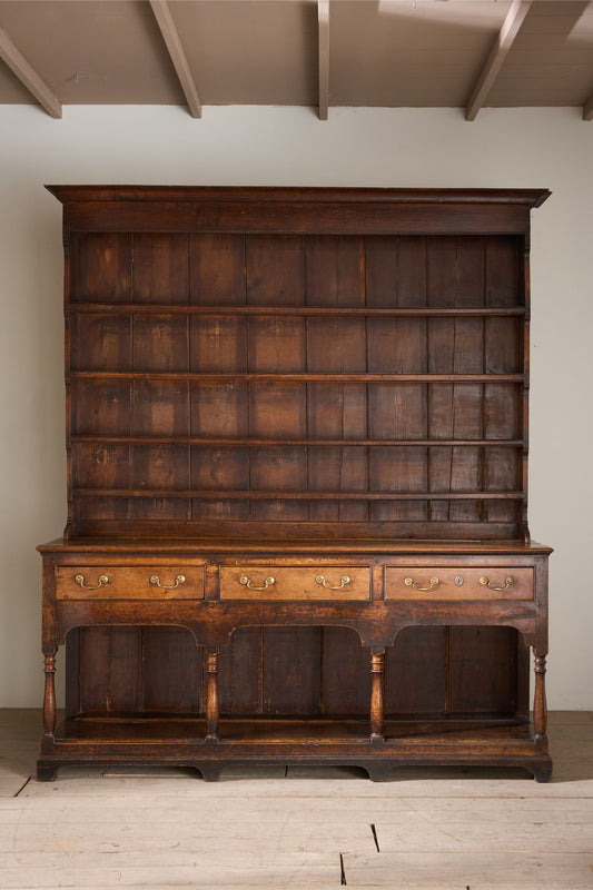 18th century Elm country dresser