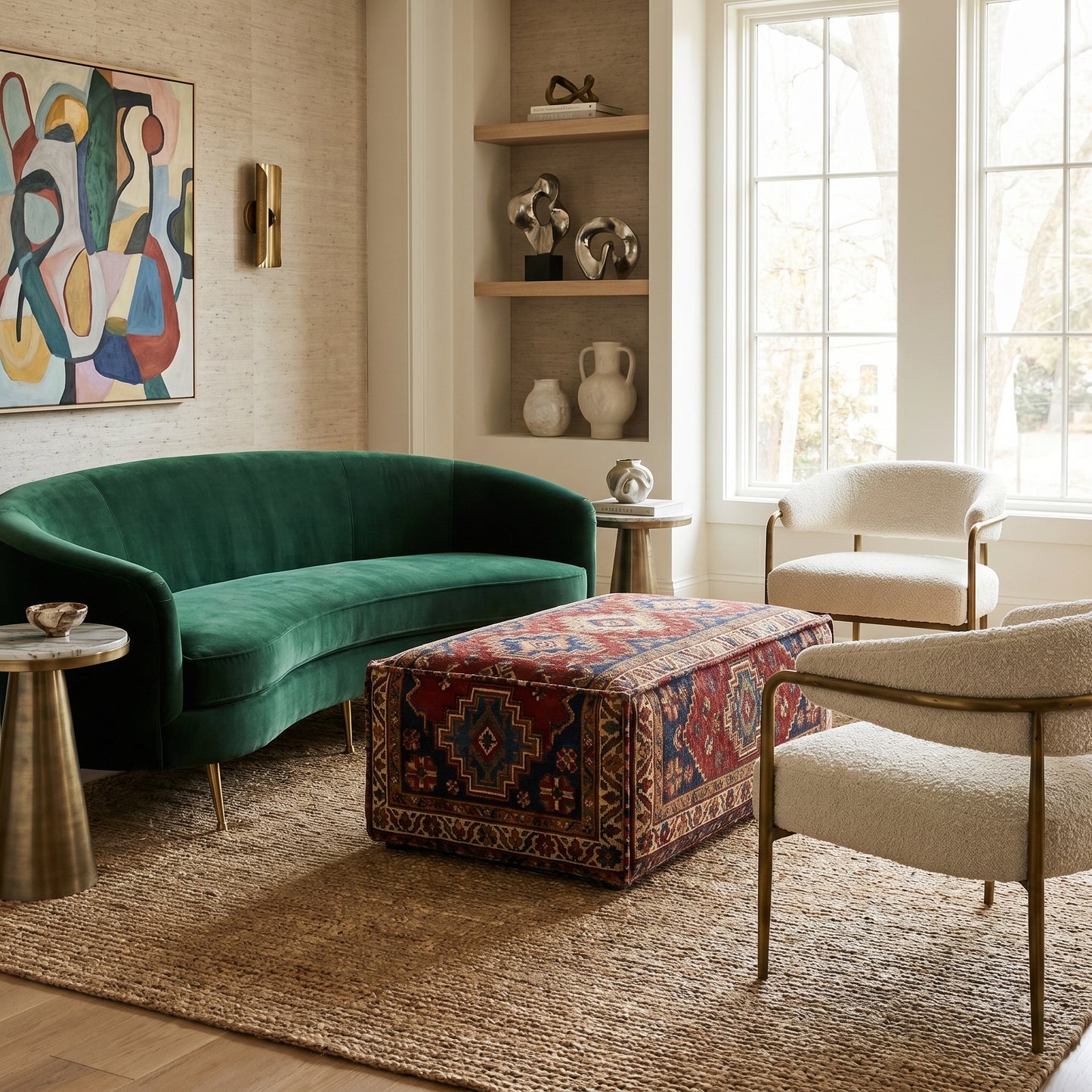 The 'Bazaar' ottoman footstool - TallBoy Interiors