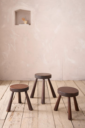 Trio of mid century stools