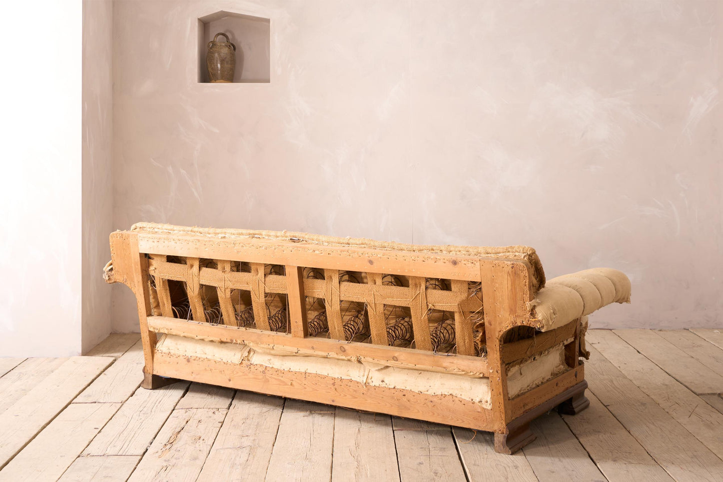 Early 20th century square back Danish sofa