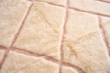 RESERVED Moroccan Berber rug - Pink and white #1