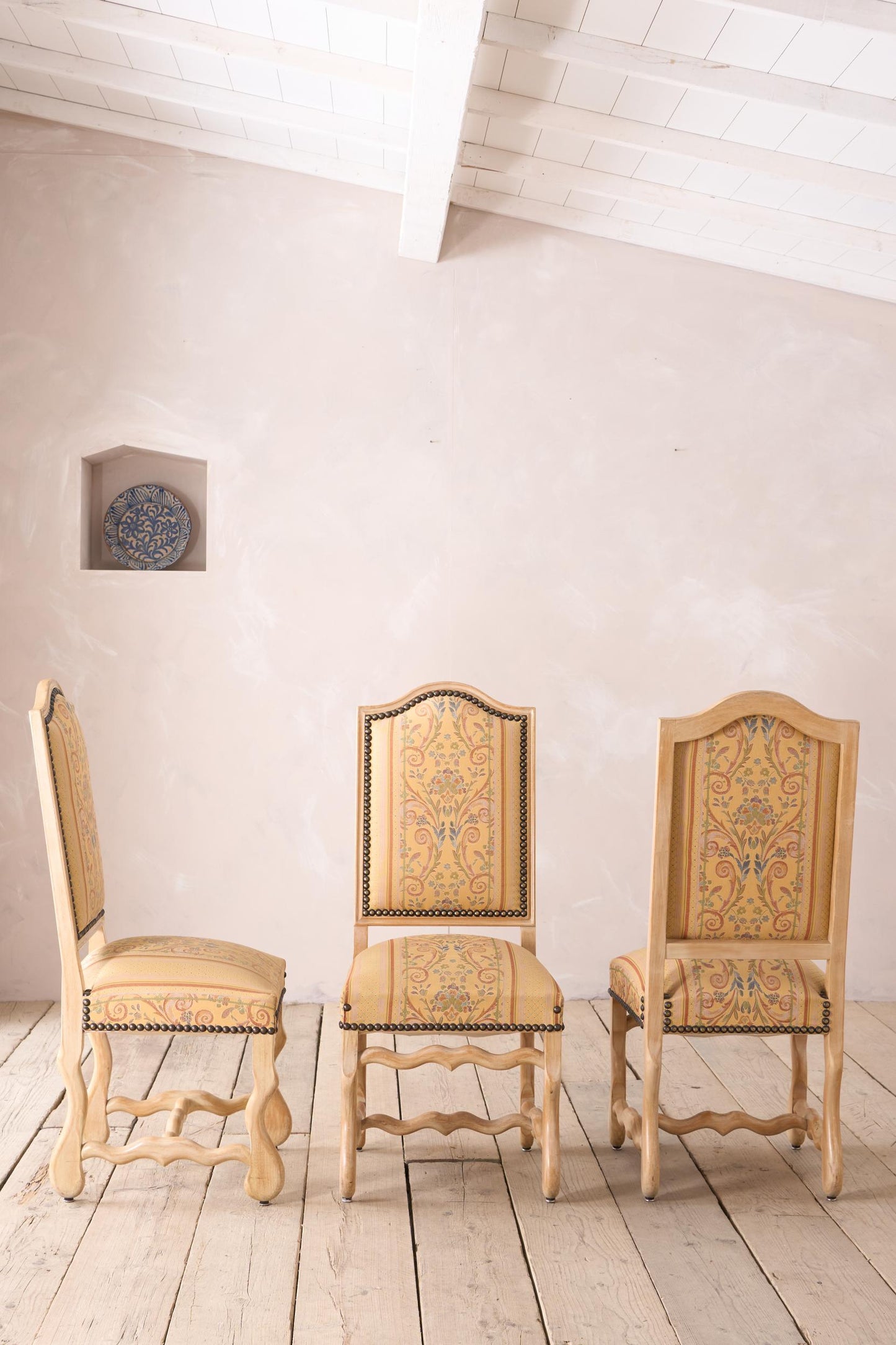 Set of 6 20th century Os De Mouton Dining chairs