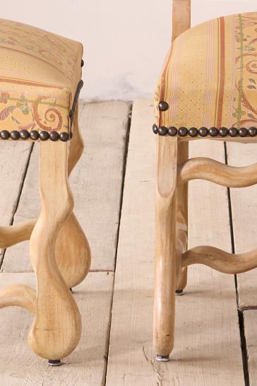 Set of 6 20th century Os De Mouton Dining chairs