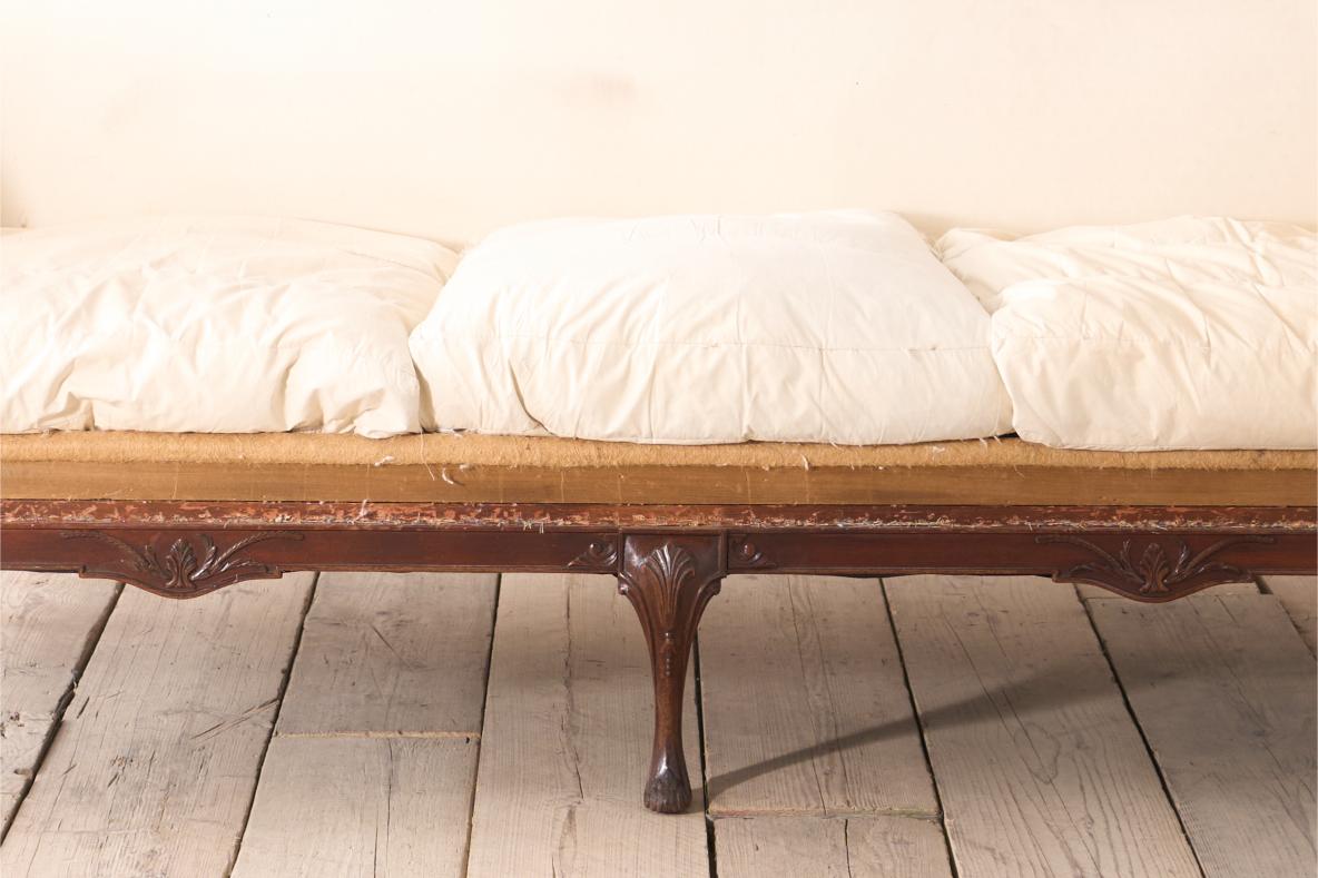 20th century Georgian style Camel backed sofa