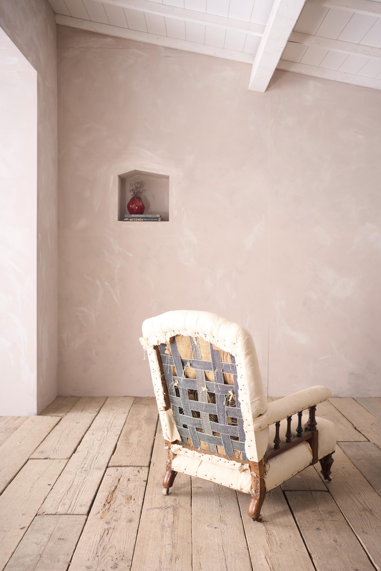 19th century Mahogany spindle open armchair