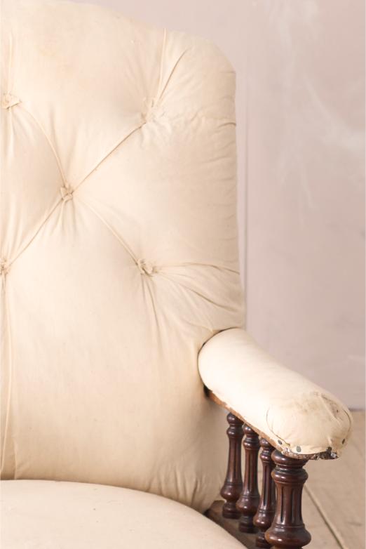 19th century Mahogany spindle open armchair