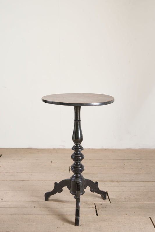 19th century Ebonised and painted masonic table