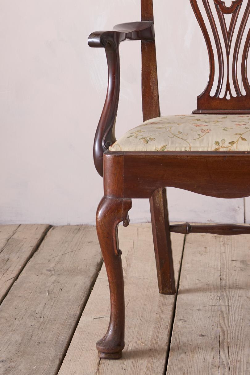 Georgian Mahogany desk chair