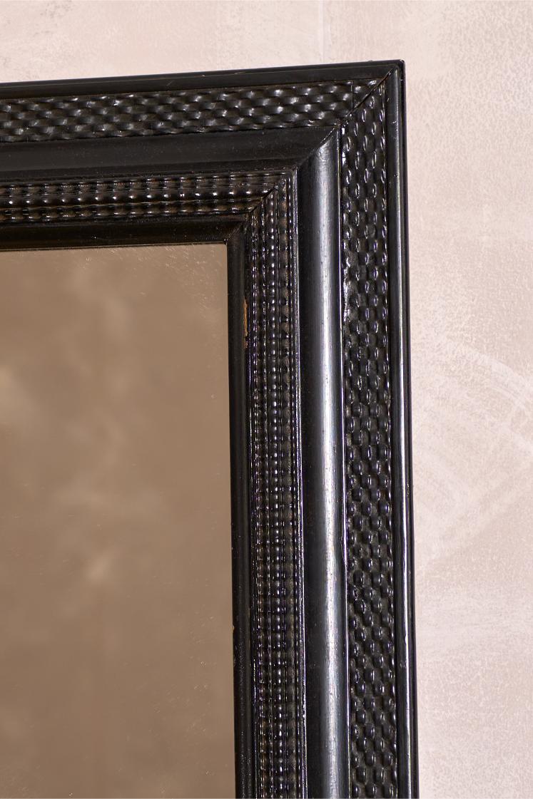 19th century Italian ebonised mirror - No6