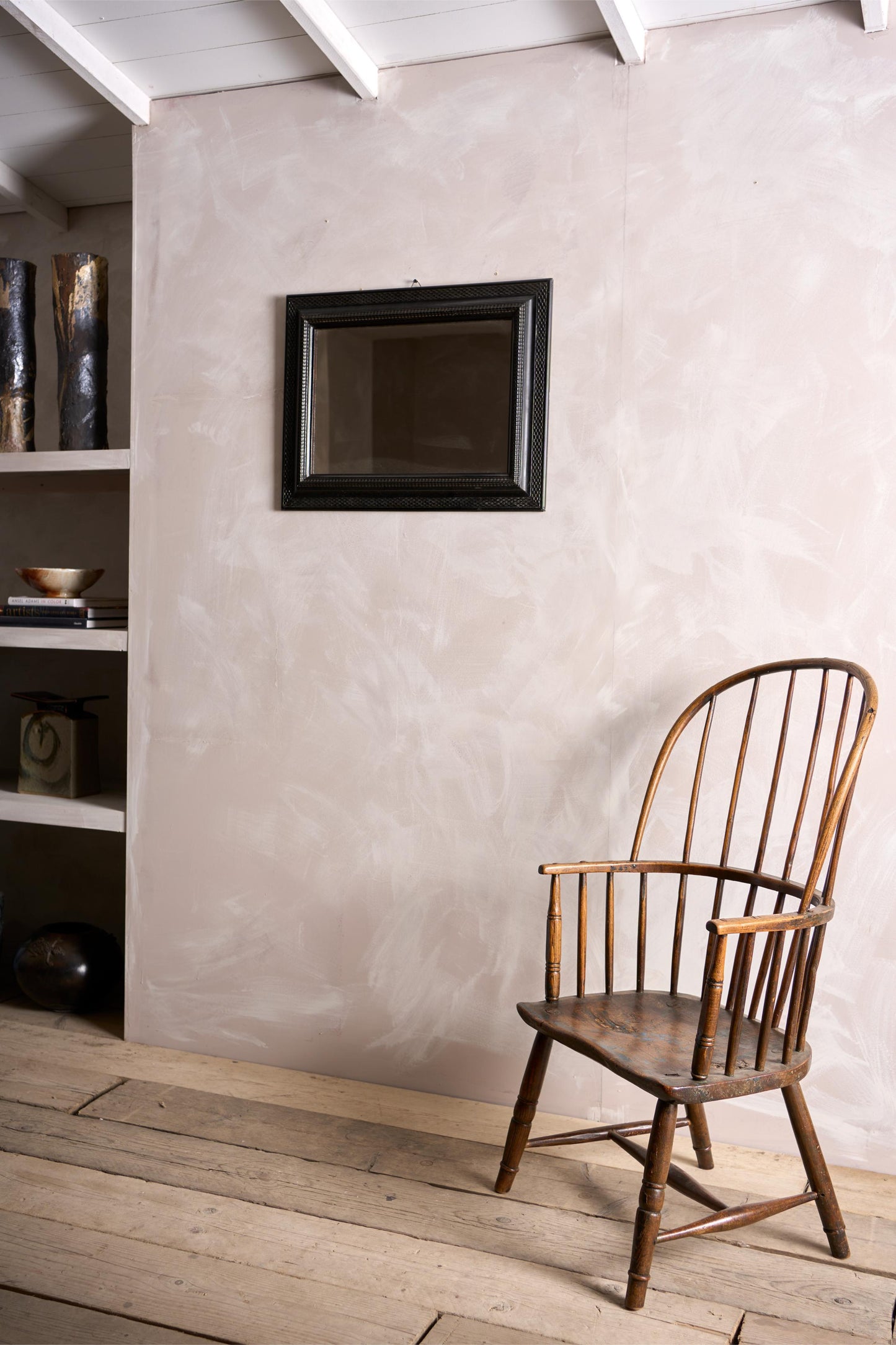 19th century Italian ebonised mirror - No6