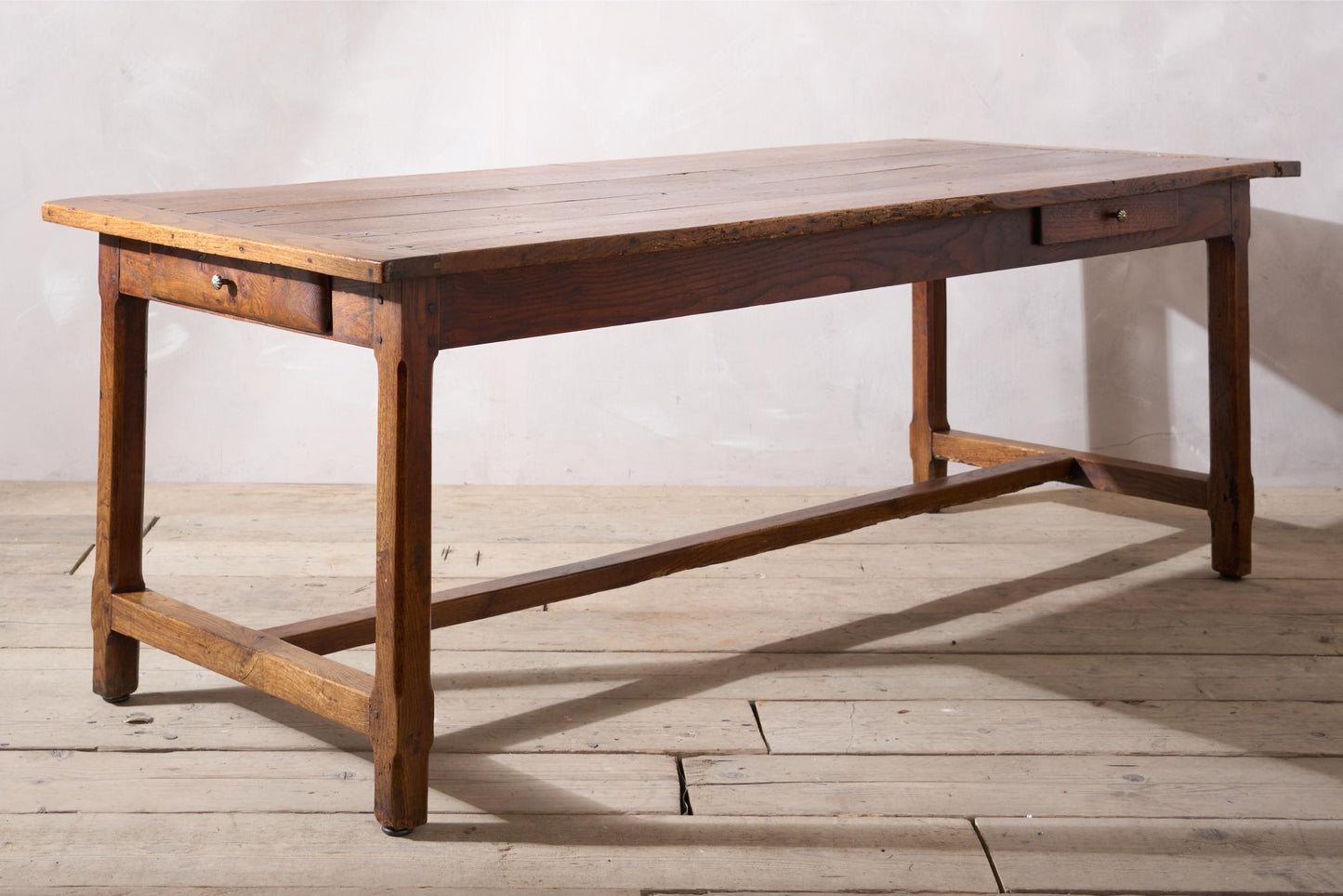 19th century Elm French farmhouse dining table