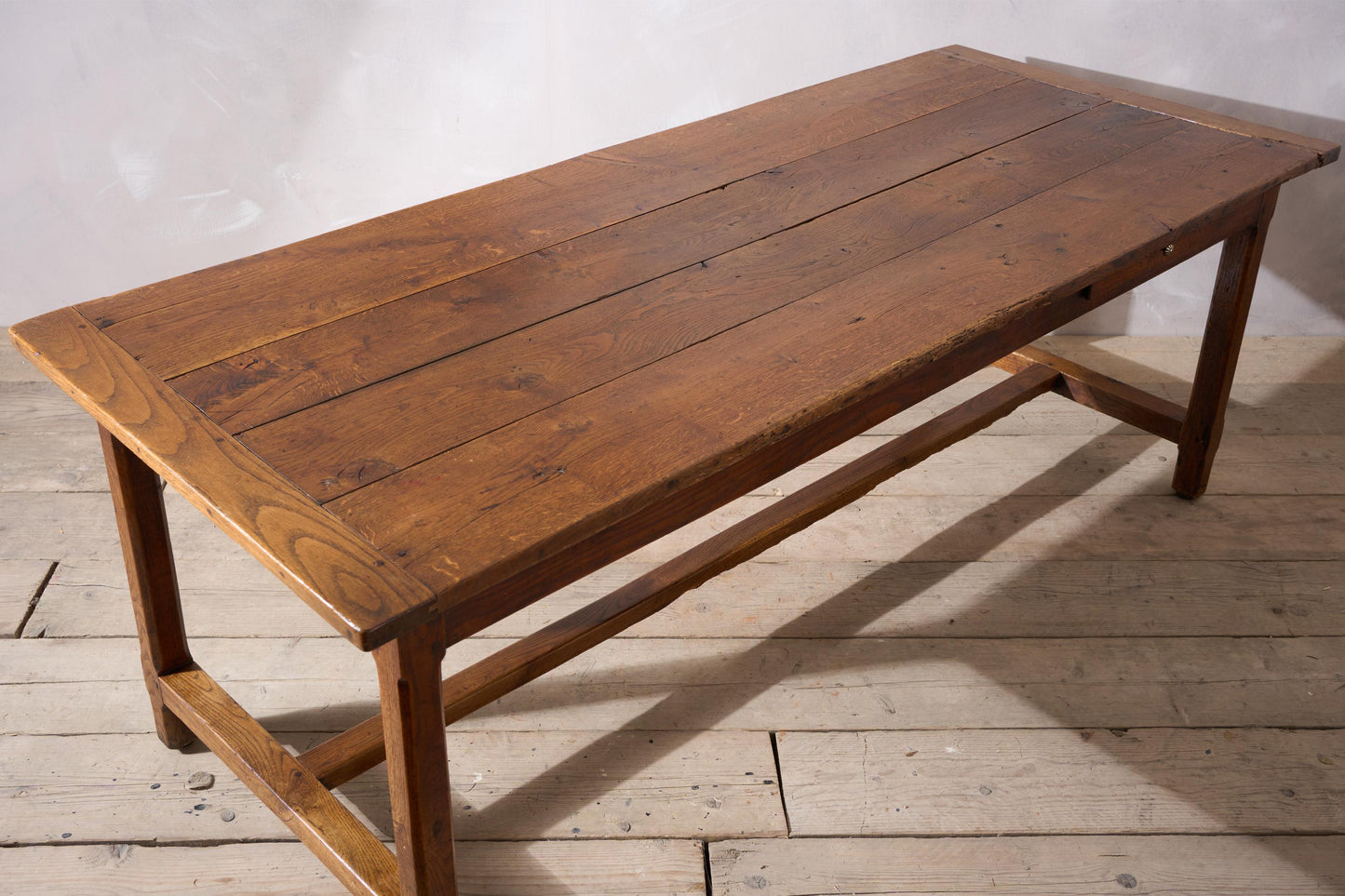 19th century Elm French farmhouse dining table