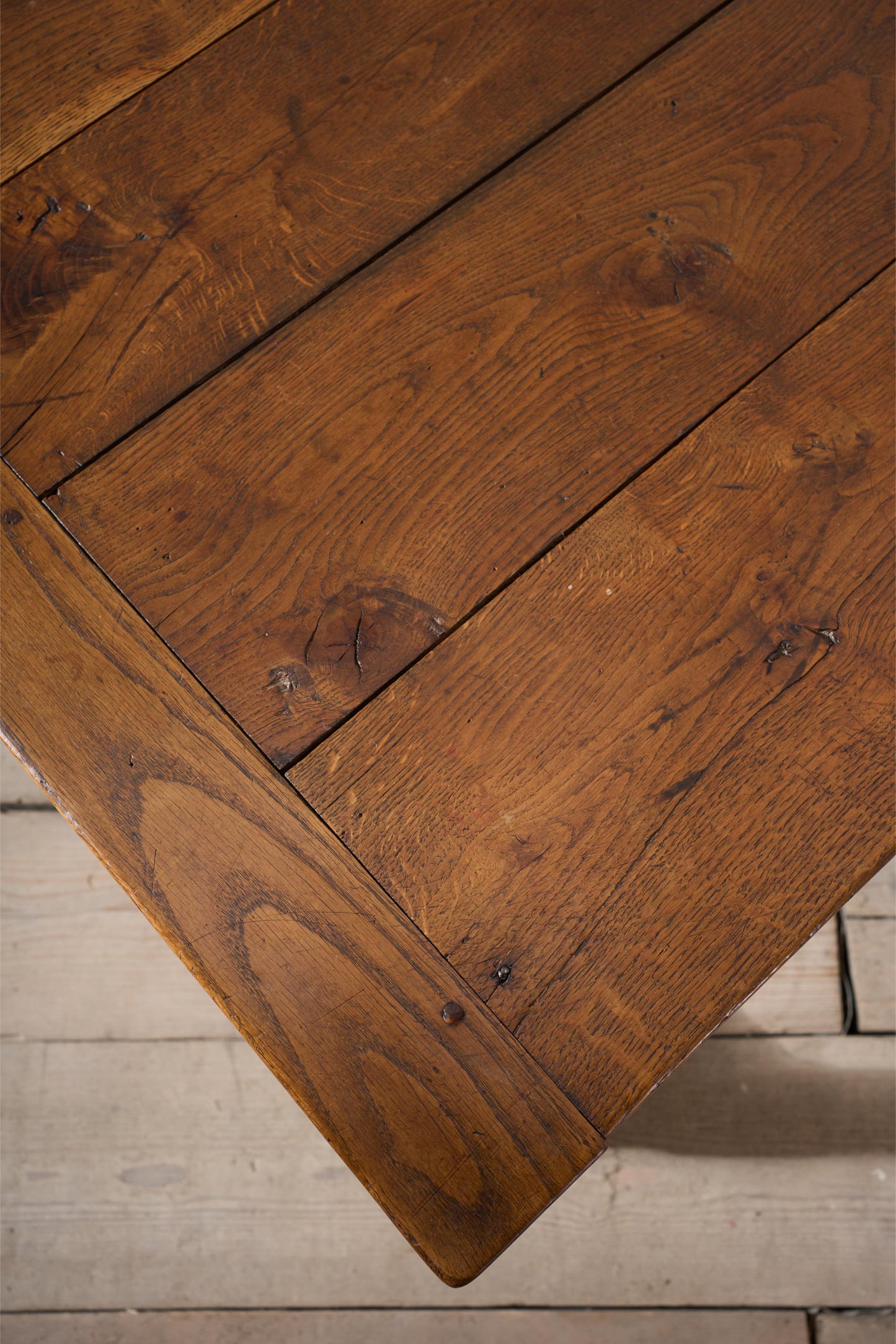 19th century Elm French farmhouse dining table
