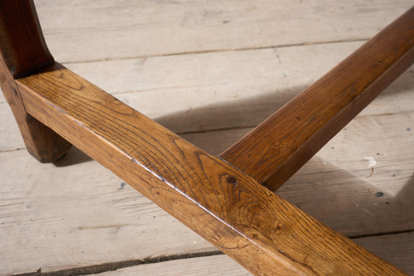 19th century Elm French farmhouse dining table