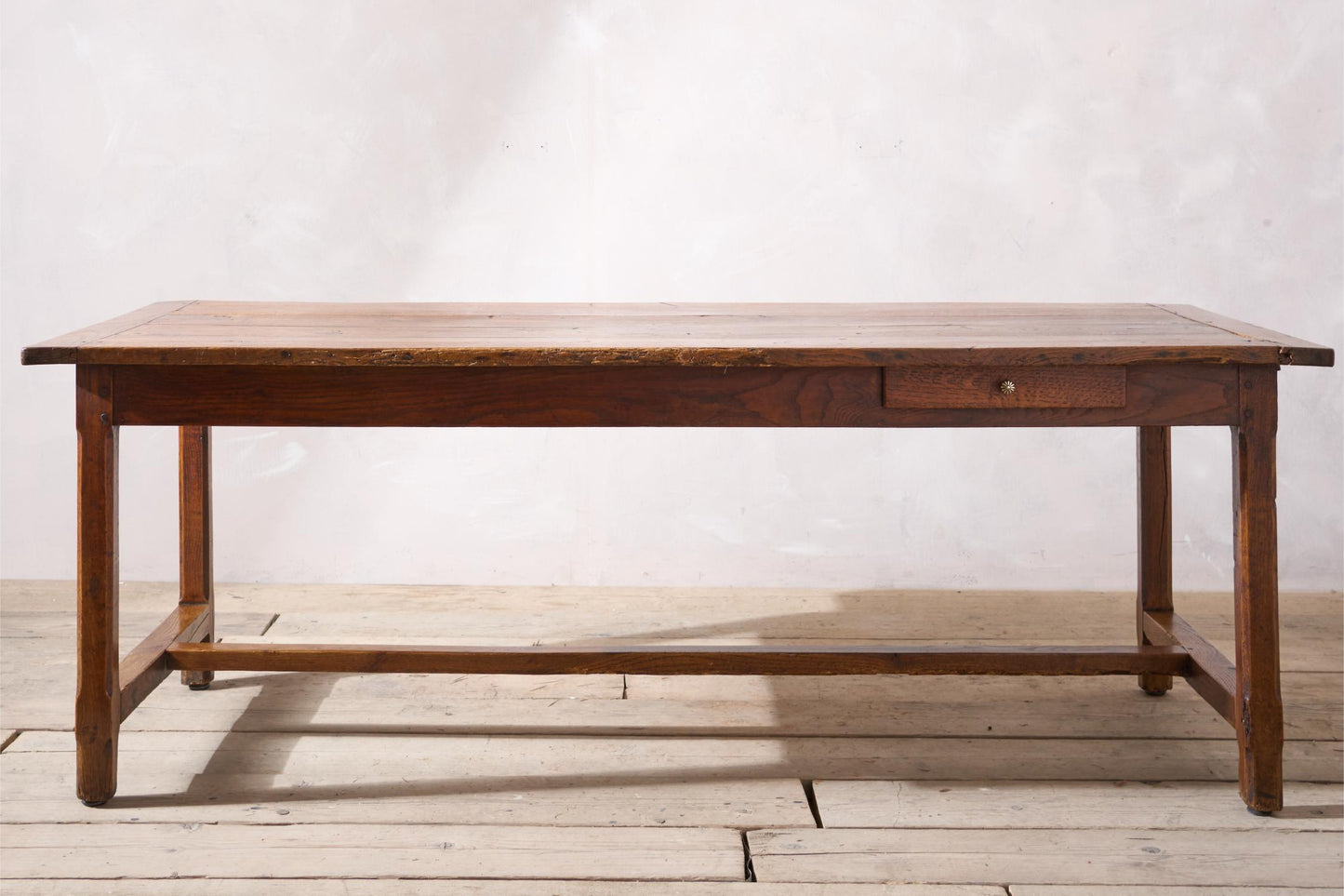 19th century Elm French farmhouse dining table