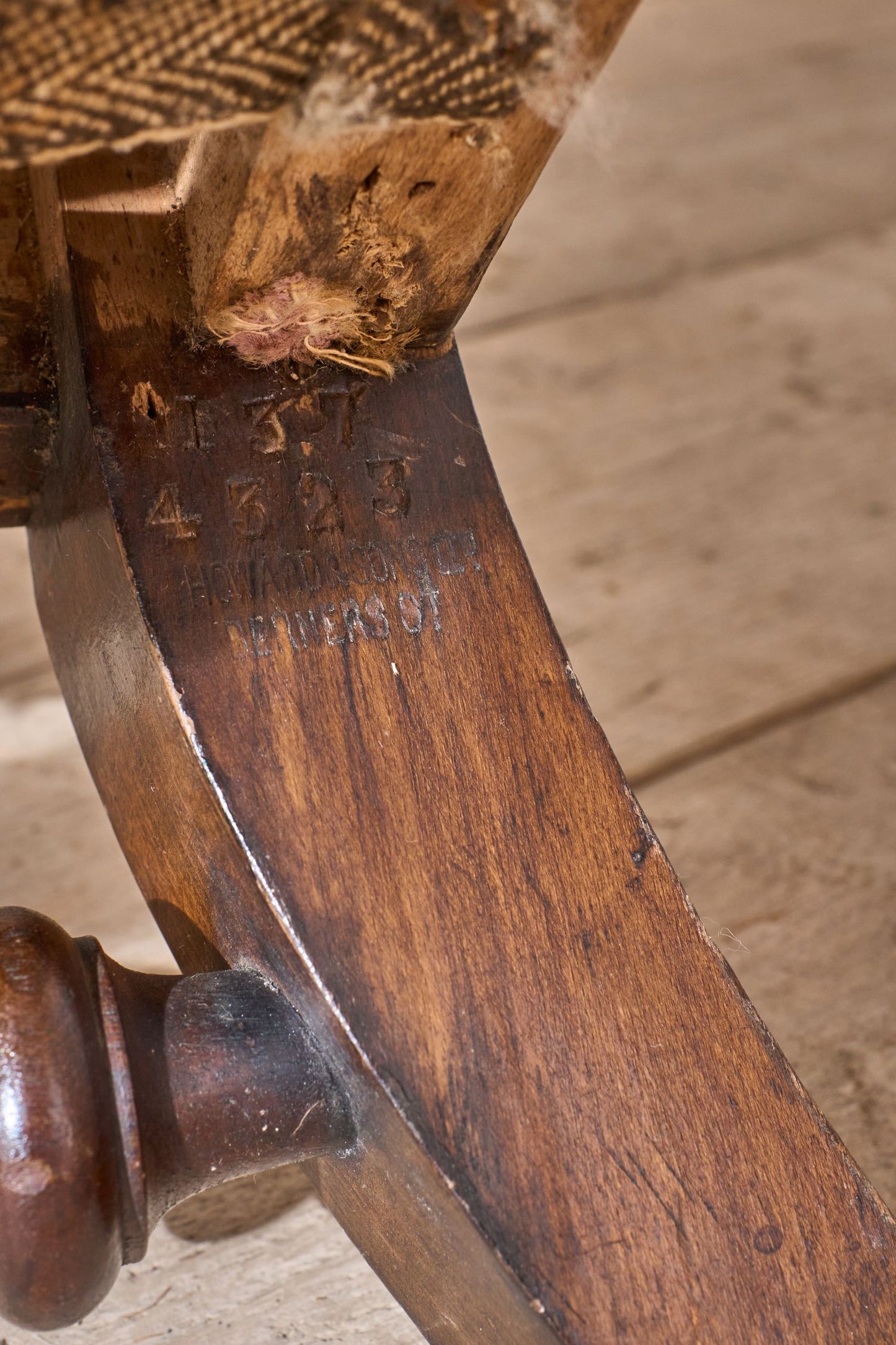 19th century Howard and sons Ennismore Wingback armchair