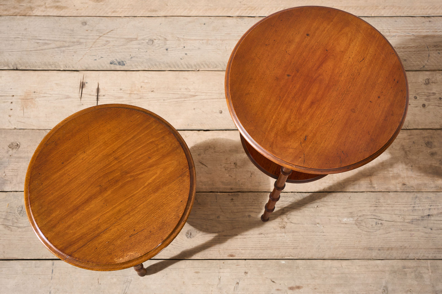 Pair of early 20th century Faux bamboo side tables