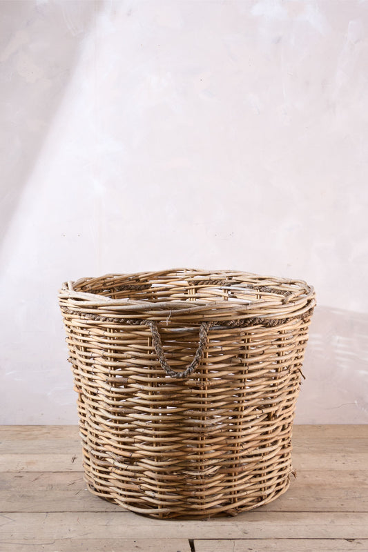 Huge early 20th century Wicker mill basket