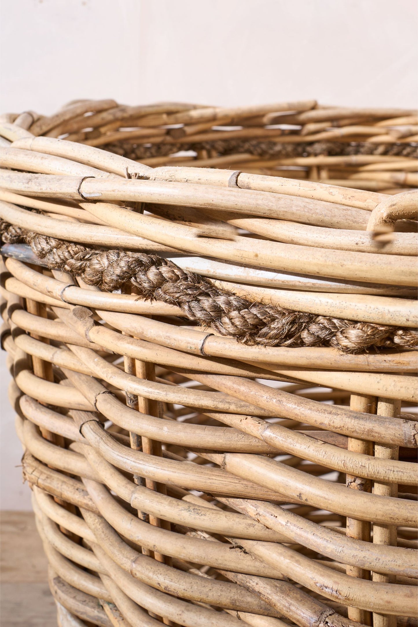 Huge early 20th century Wicker mill basket