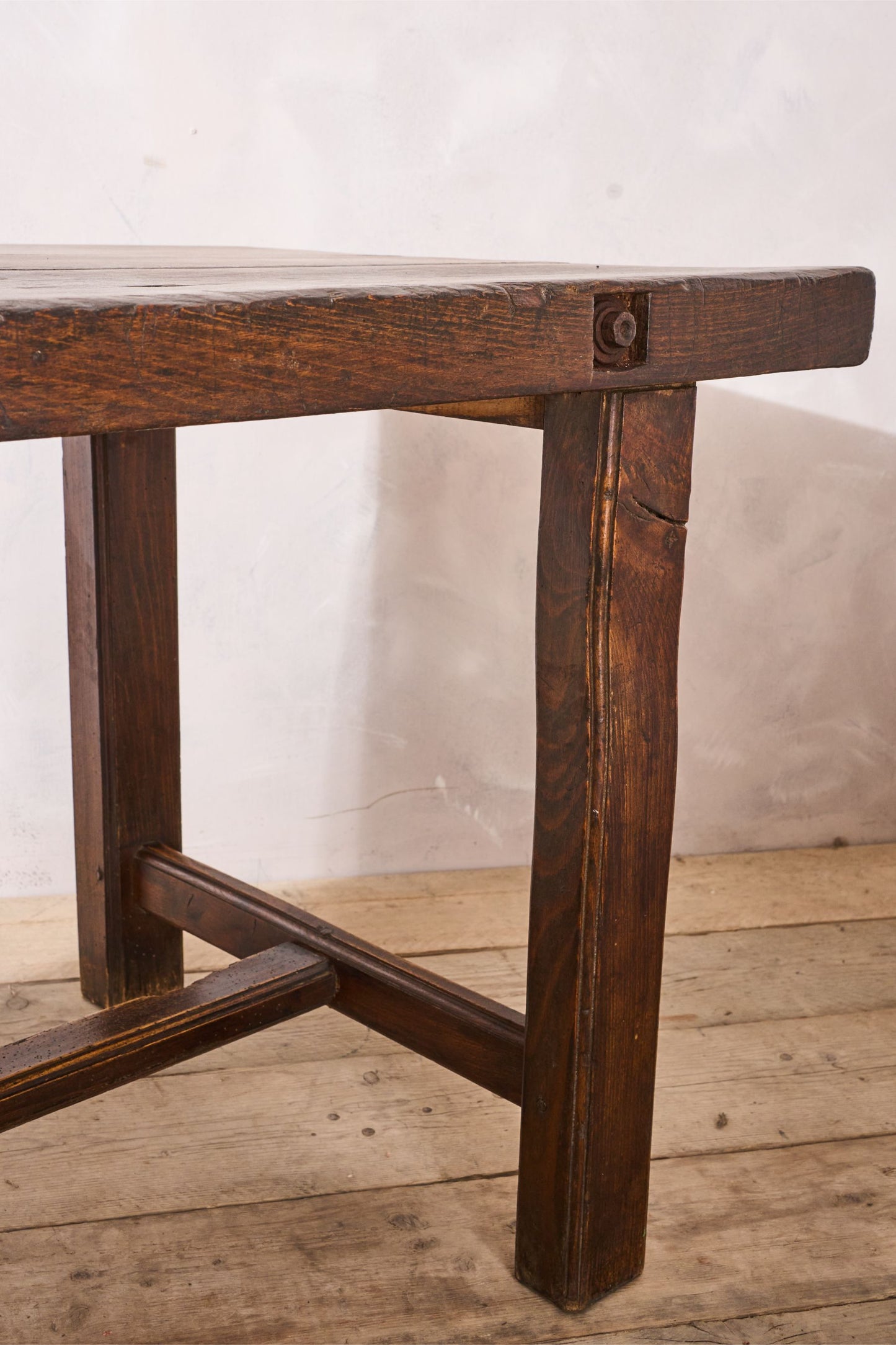 19th century French Elm Farmhouse work table