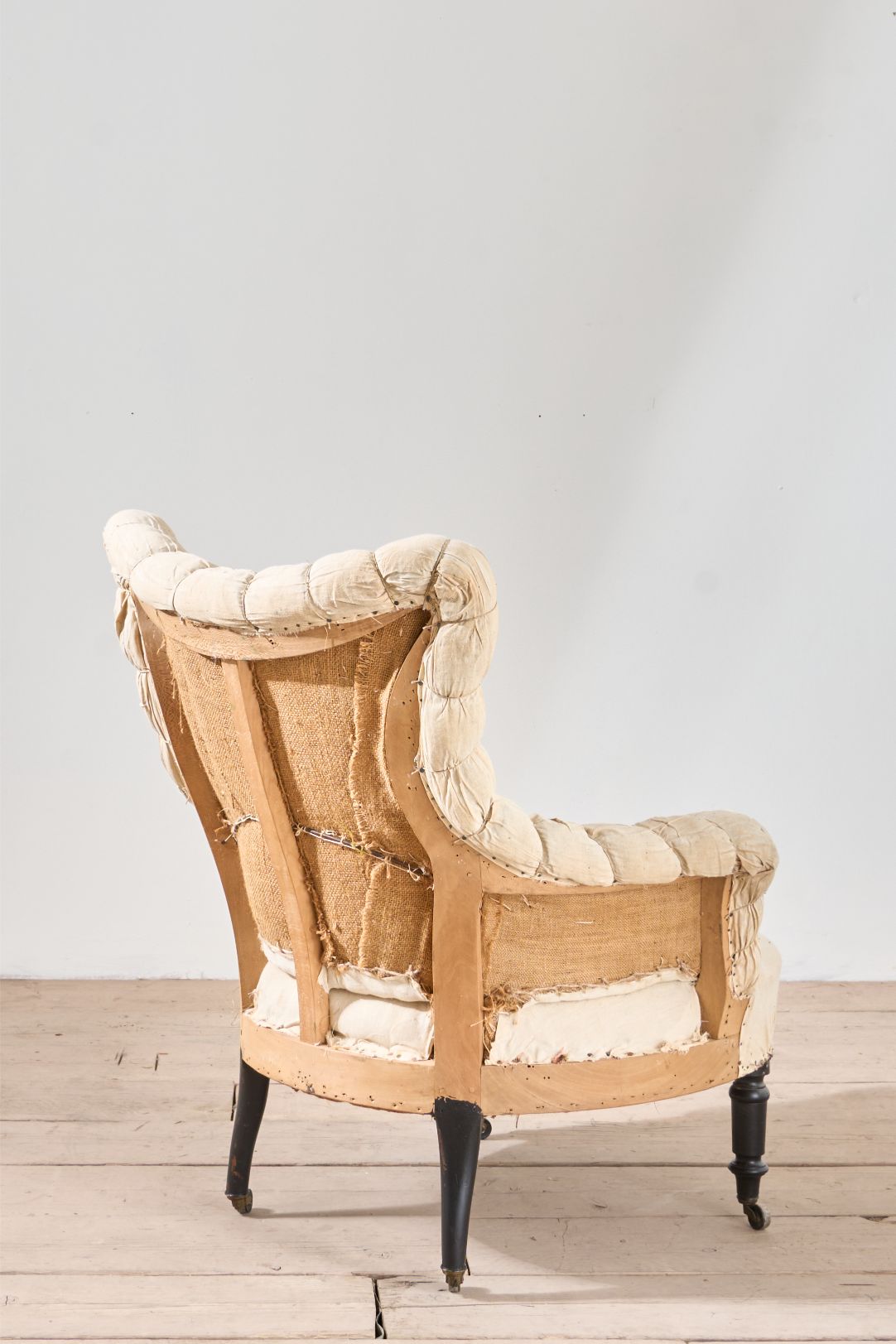 Single Napoleon III piecurst armchair