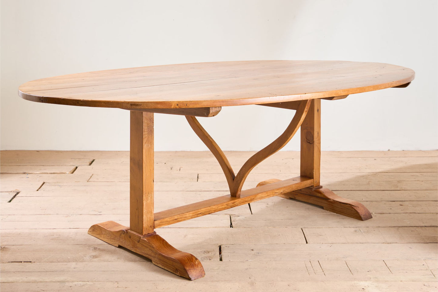 Rare very large 19th century Pine Vendange table