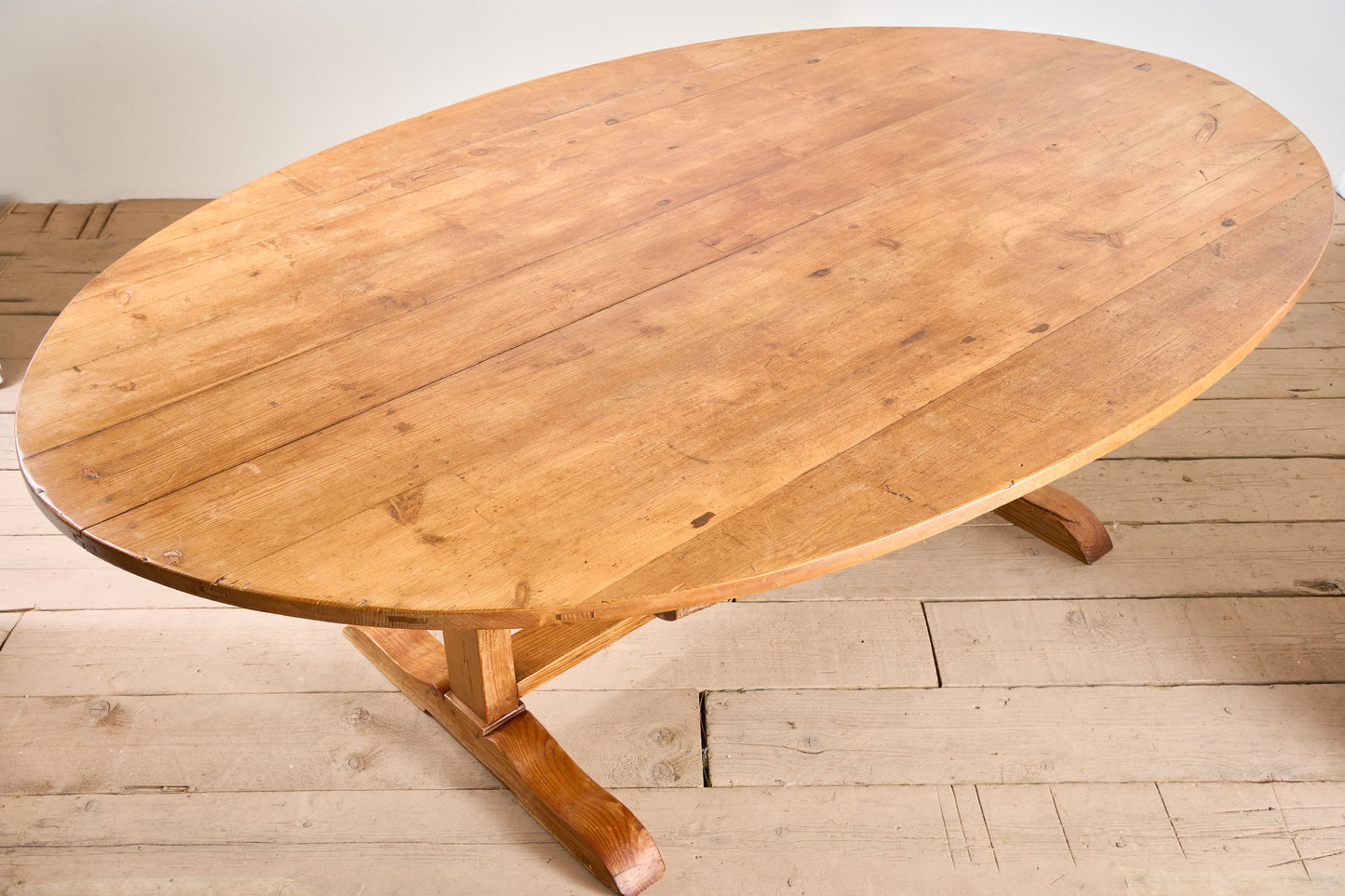 Rare very large 19th century Pine Vendange table