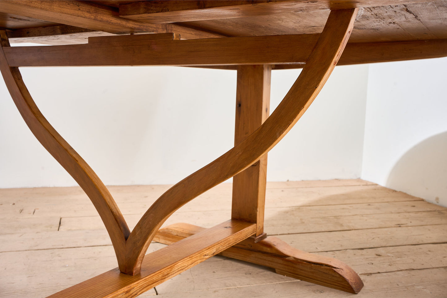 Rare very large 19th century Pine Vendange table