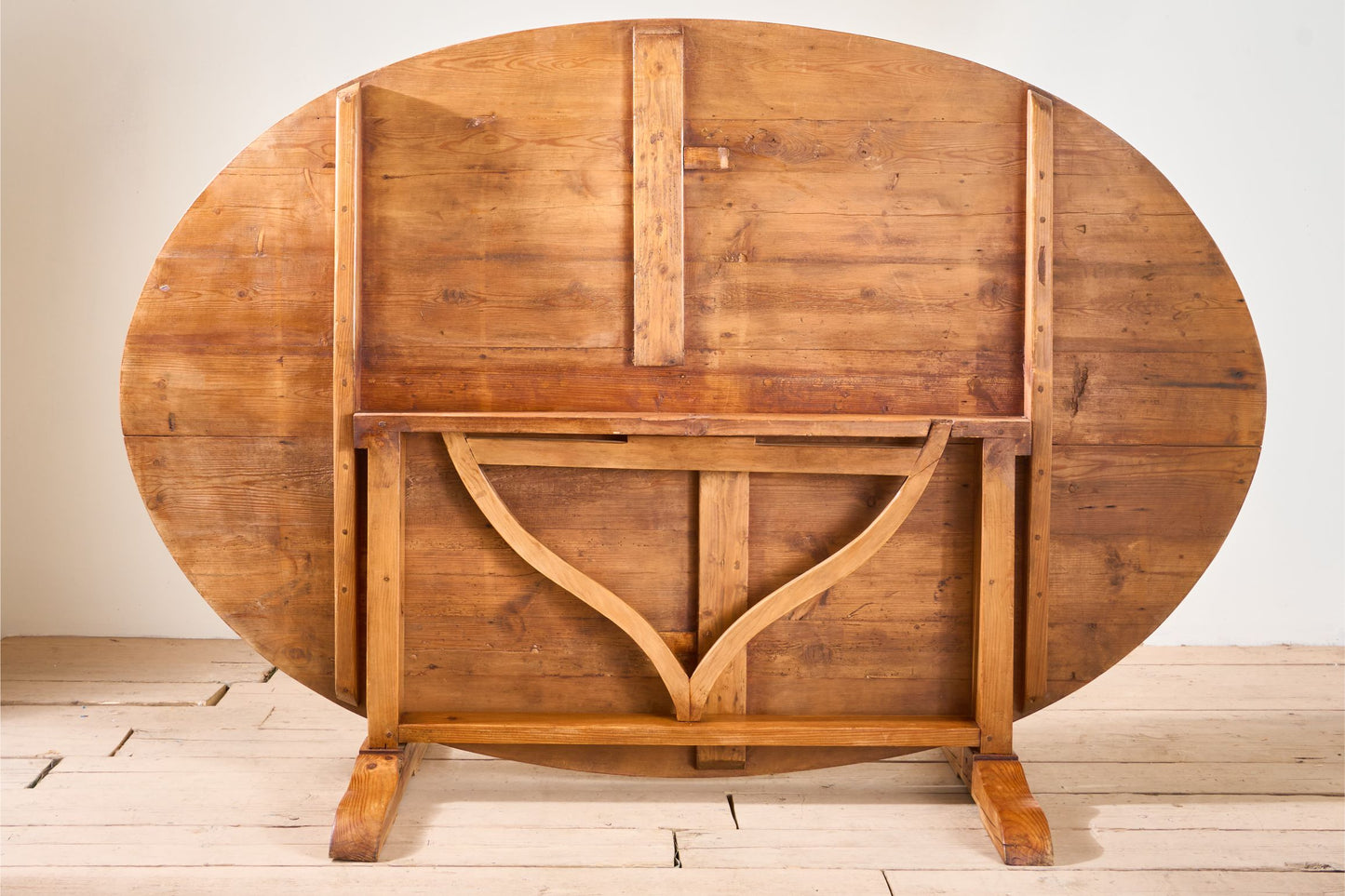 Rare very large 19th century Pine Vendange table