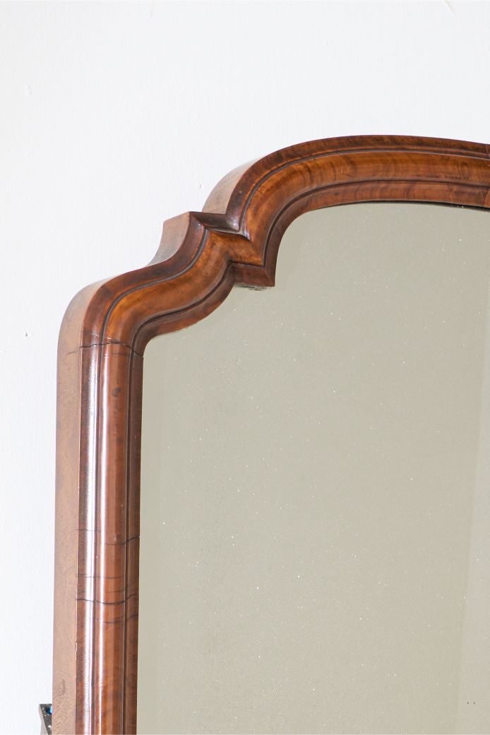 Large 18th Century walnut framed mirror