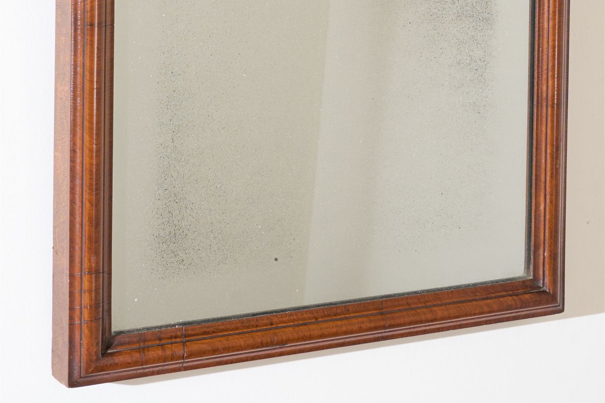 Large 18th Century walnut framed mirror