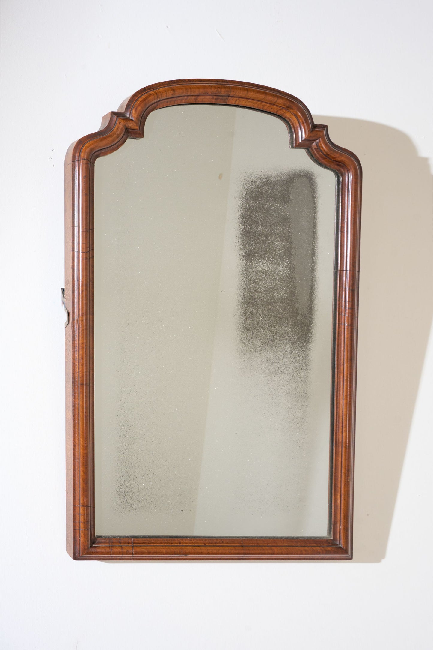 Large 18th Century walnut framed mirror