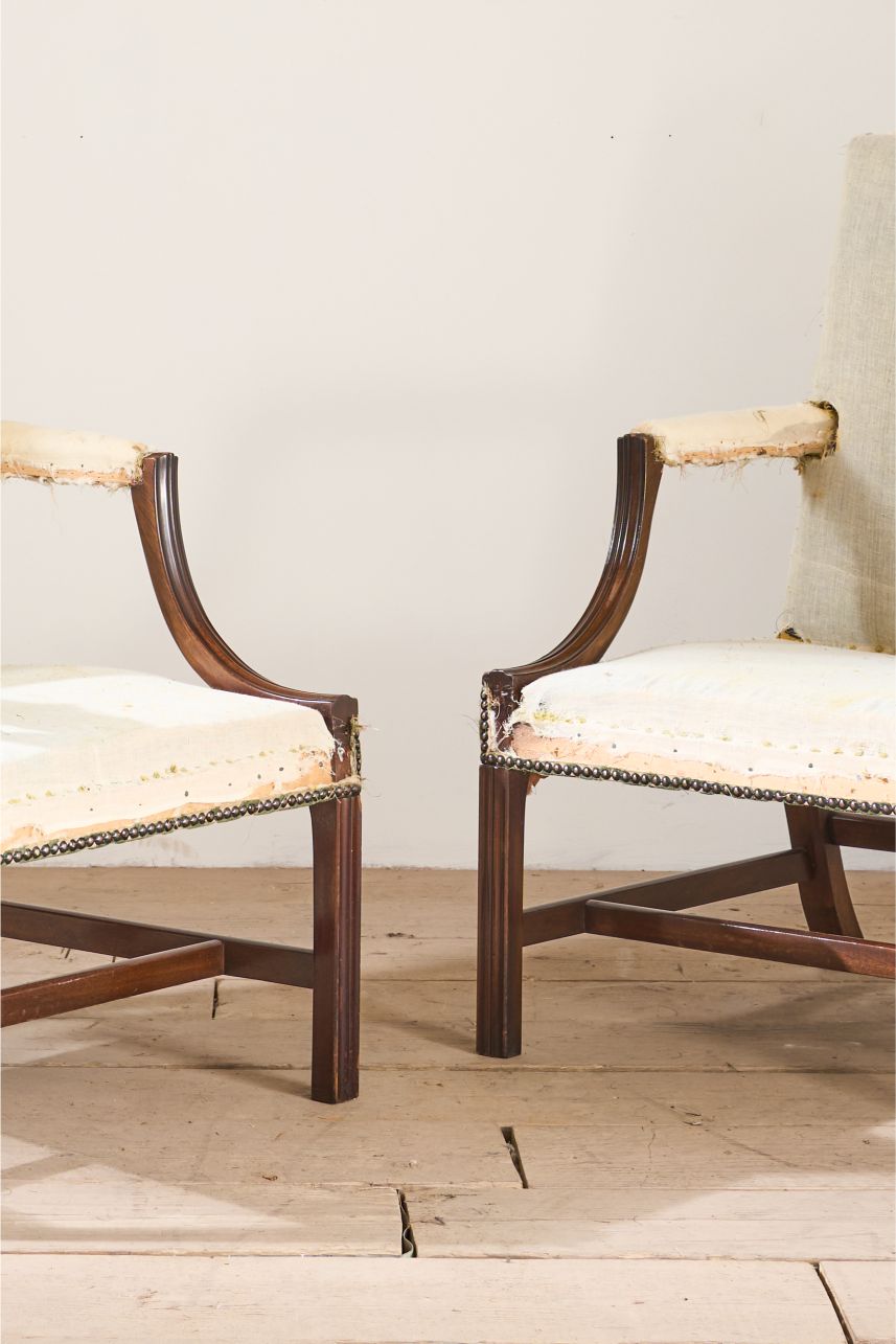 Pair of 20th century Gainsborough chairs