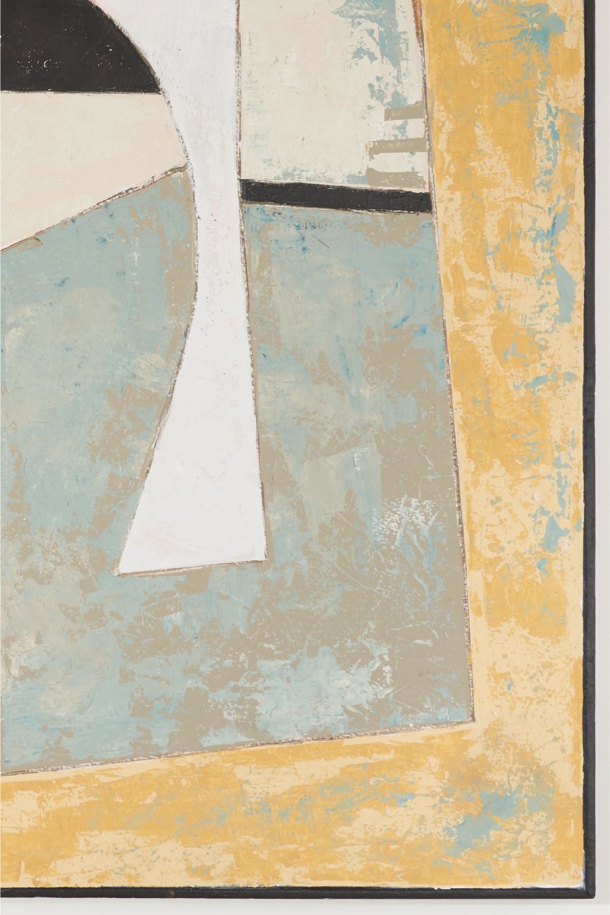 Large modern abstract painting on board by Sylvia Ortega