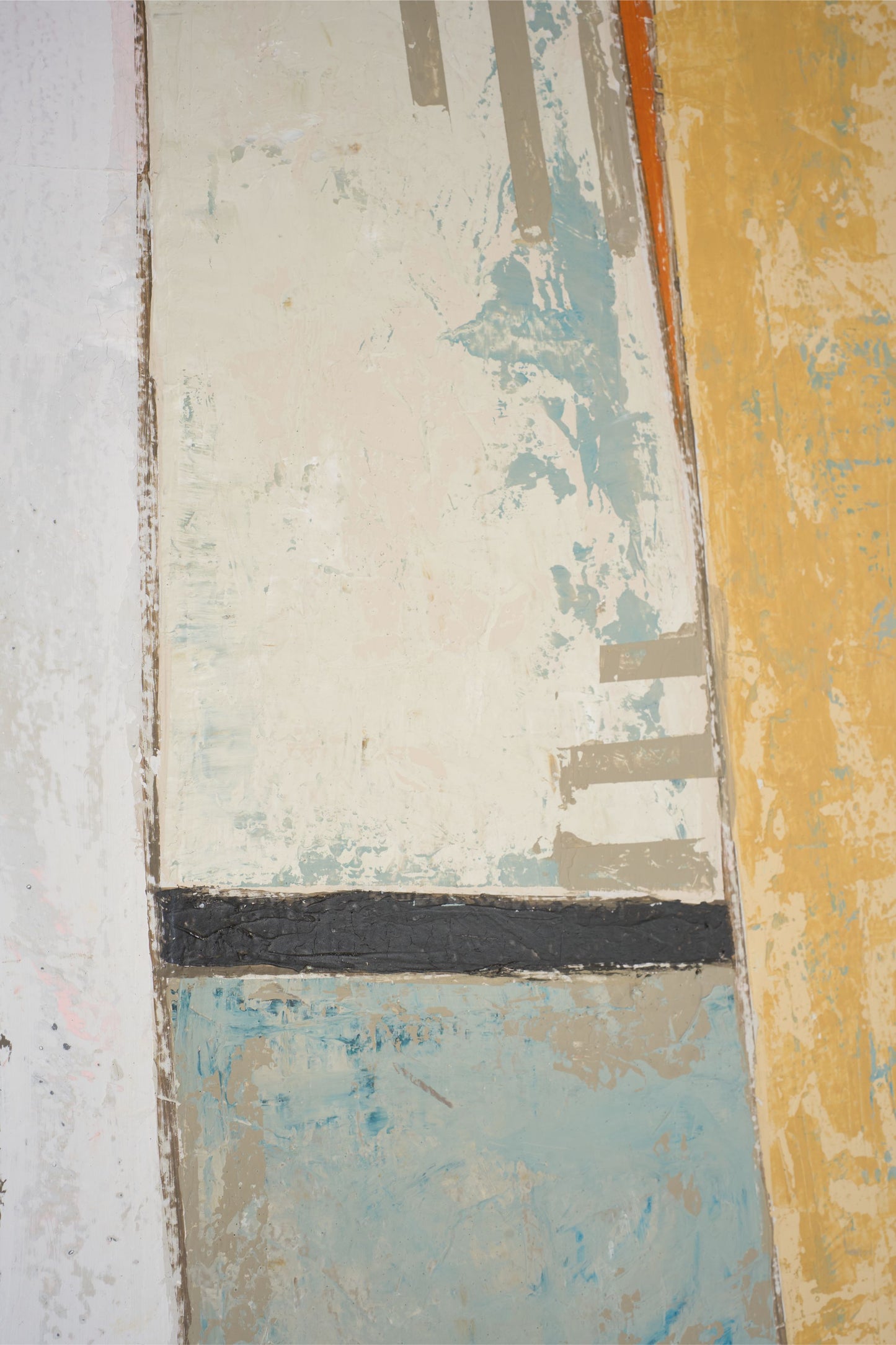 Large modern abstract painting on board by Sylvia Ortega