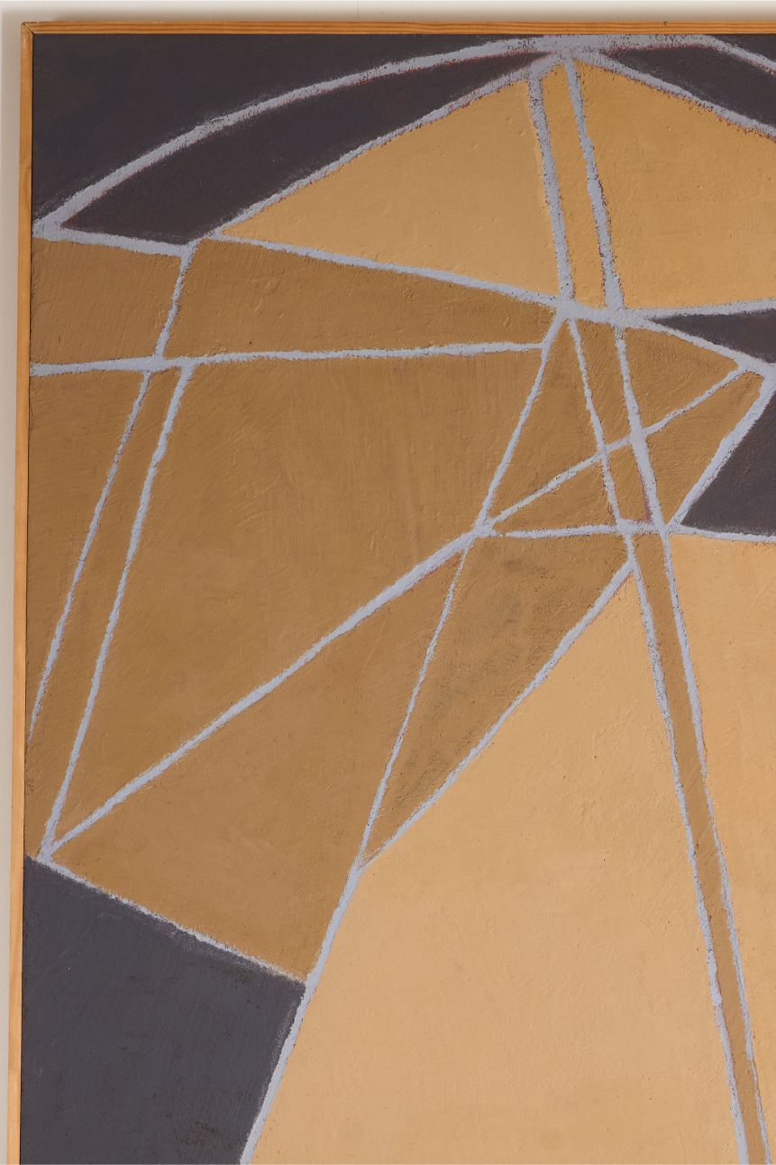 Large 20th century Abstract acrylic on board painting