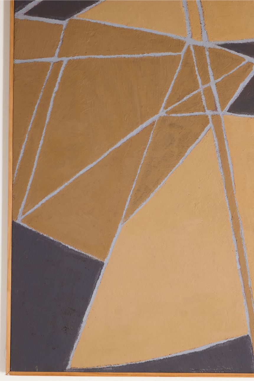Large 20th century Abstract acrylic on board painting