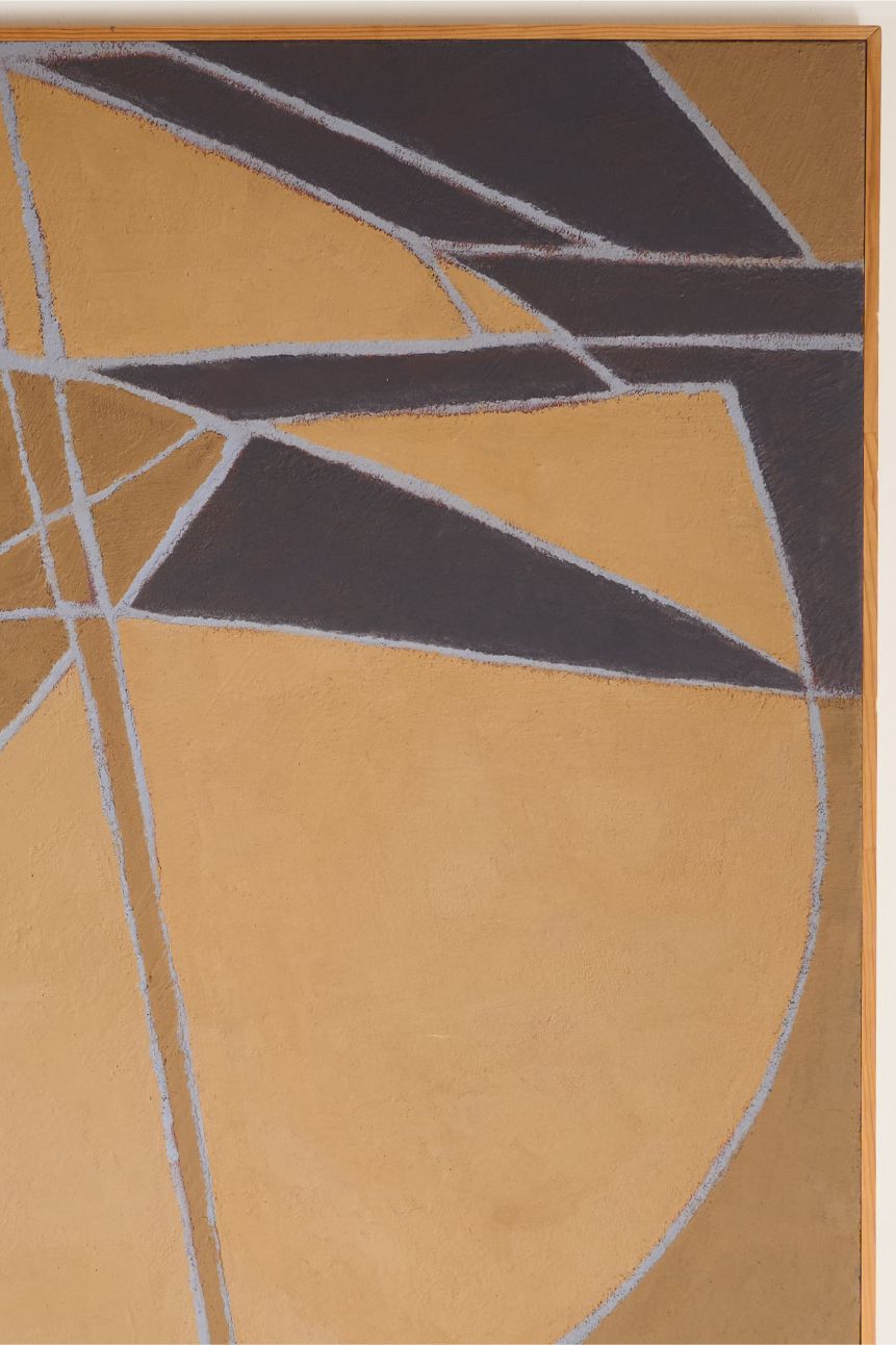 Large 20th century Abstract acrylic on board painting
