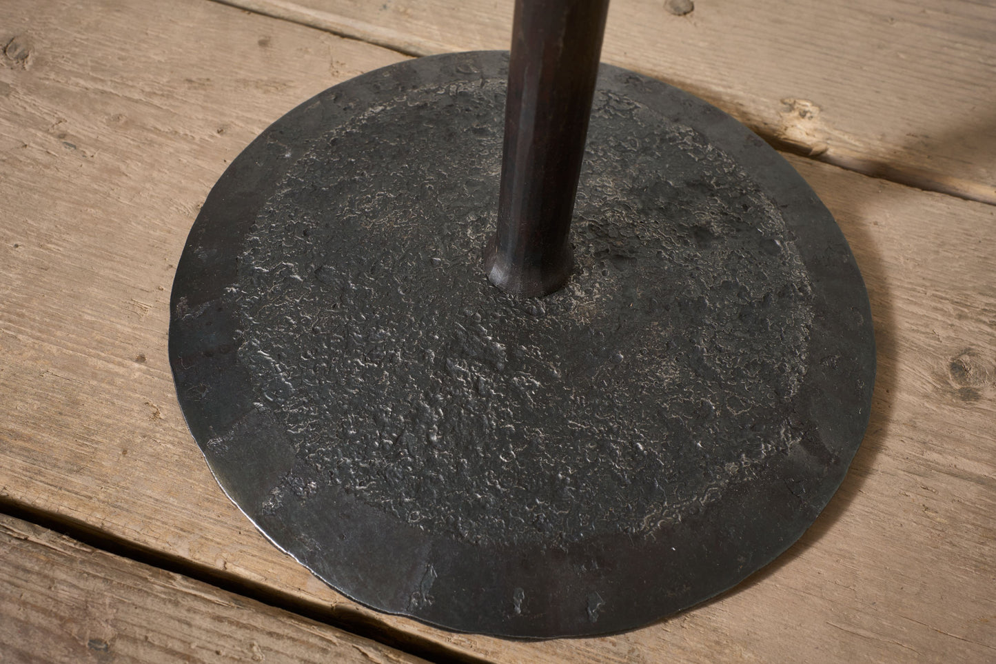The 'Brokkr' Forged Steel Martini Table - Heavy texture