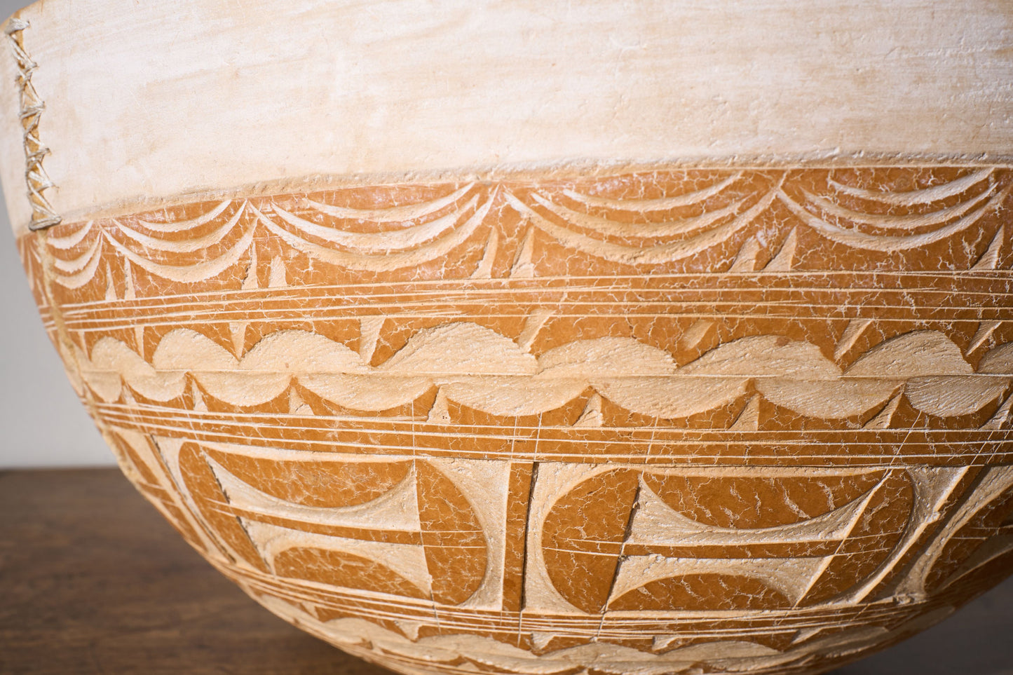 20th Century African carved Gourd bowl - No1