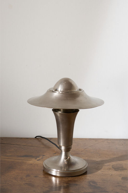 Art deco Chrome mushroom desk lamp by 'Kabeco'