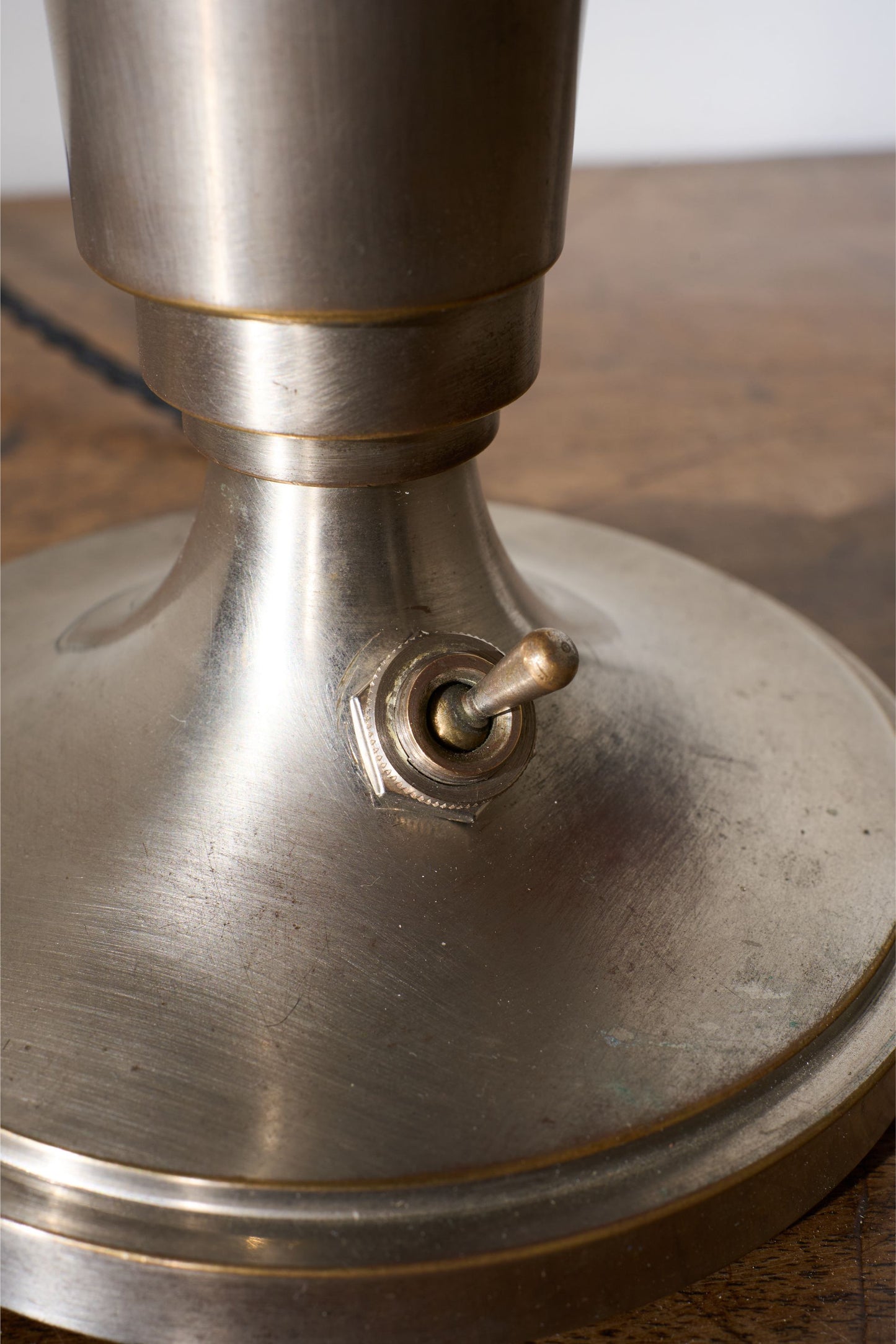 Art deco Chrome mushroom desk lamp by 'Kabeco'