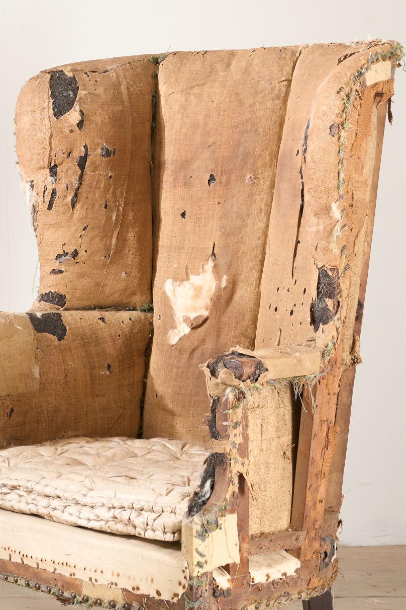 Georgian barrel back armchair