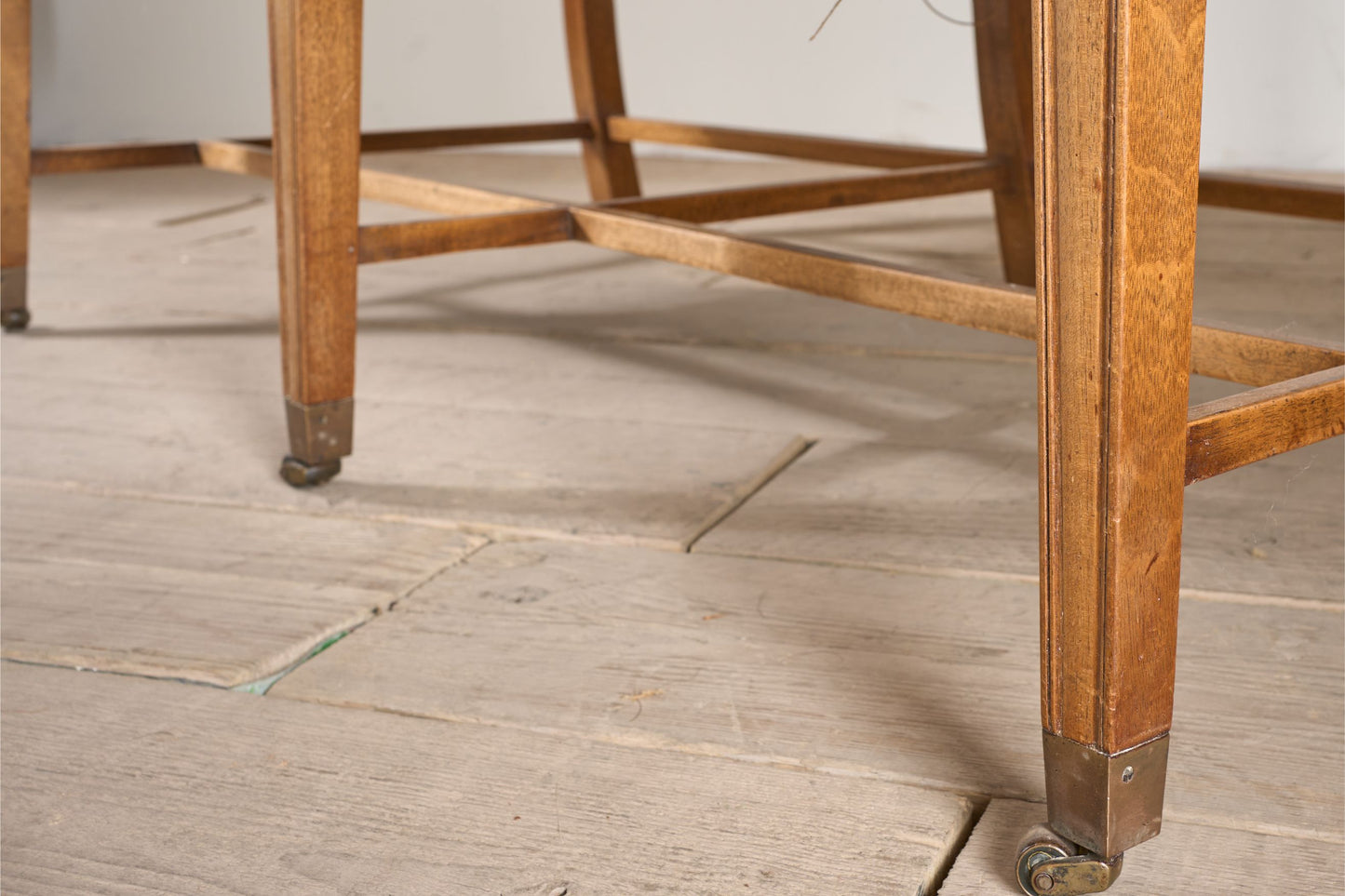 Georgian period Campaign sofa with tapered legs