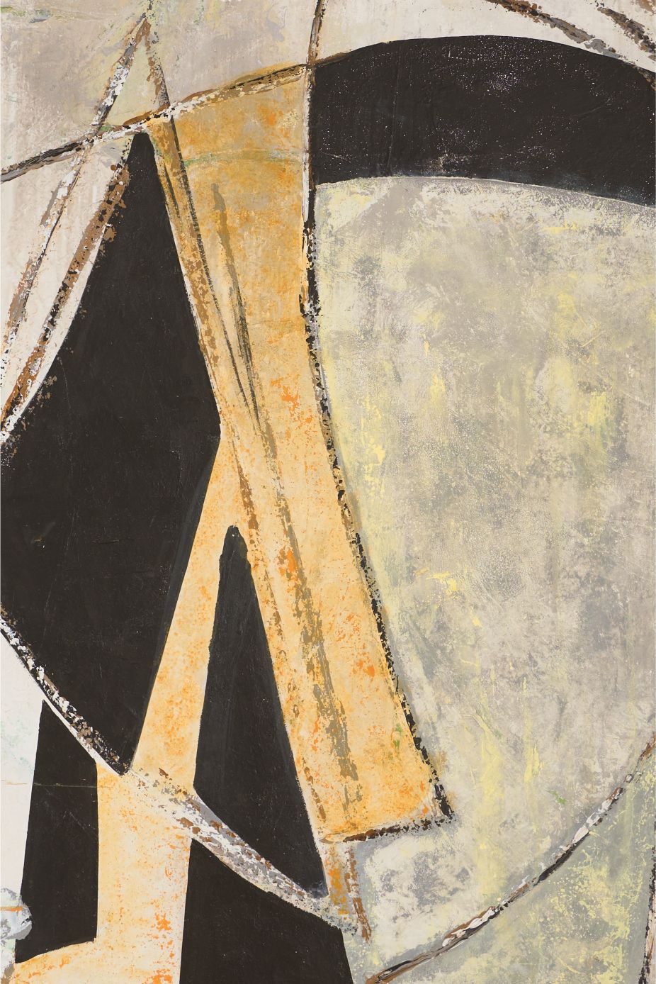 Large modern abstract painting on board by Sylvia Ortega - 001