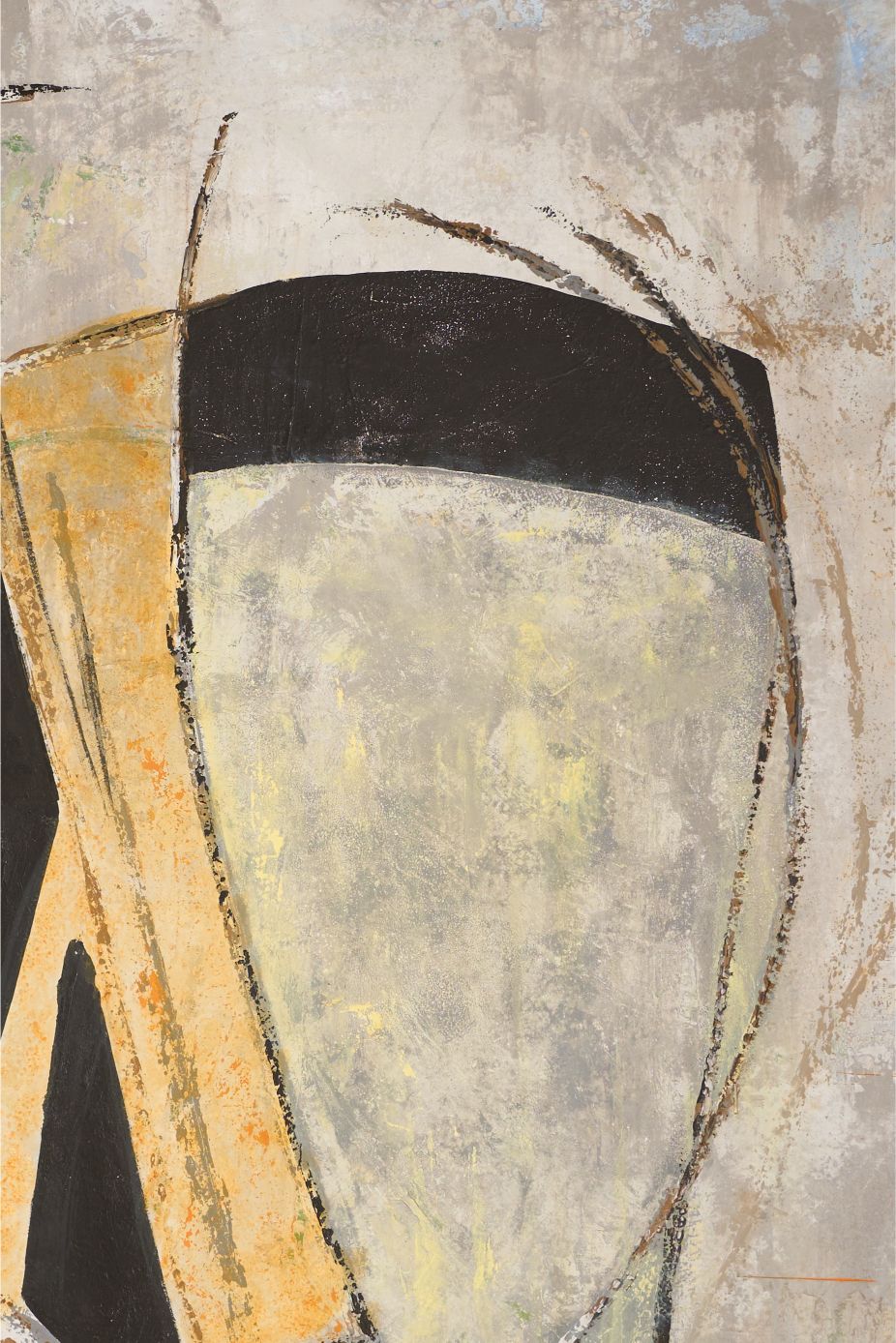 Large modern abstract painting on board by Sylvia Ortega - 001
